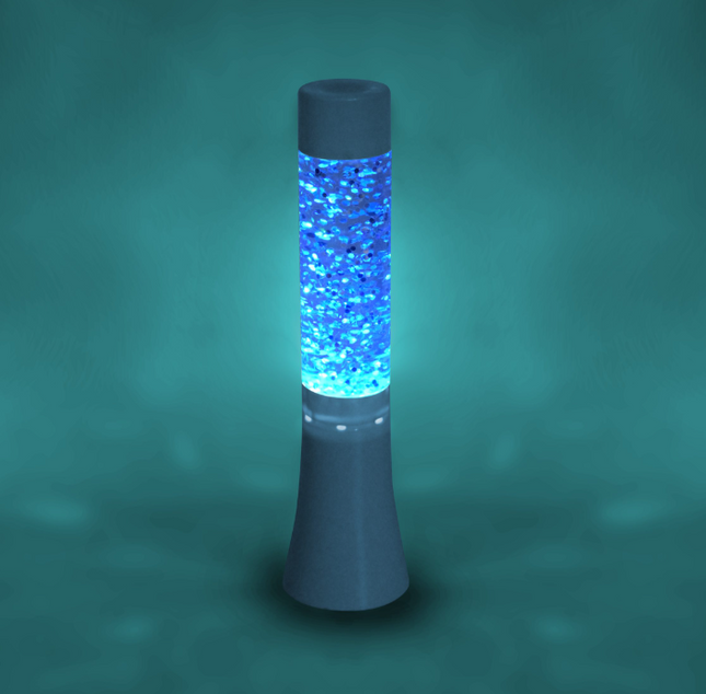 33cm Light Up Colour Changing Glitter Lamp - Indoor Learning | Imaginative Play | Small Sensory | Lighting | Stimming