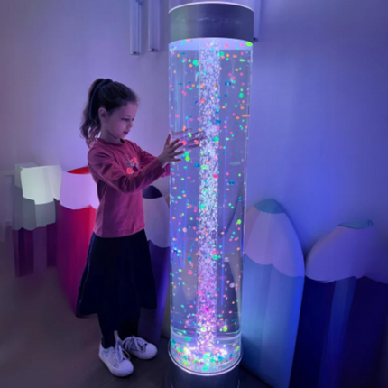 Extra Wide Sensory Bubble Tube- 5ft (150cm) + Optional Remote Cube/ Large Button Controller