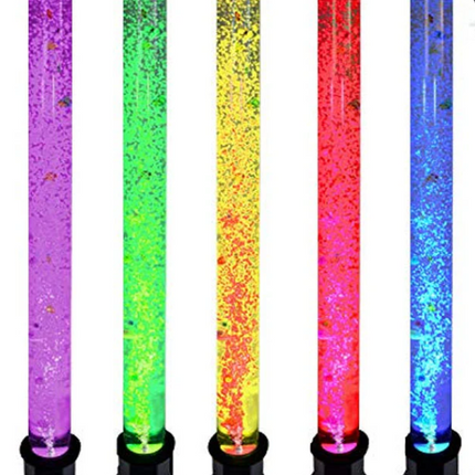 Sensory Colour Changing Bubble Tube- 183cm — Round Base + Wireless Remote Control Options