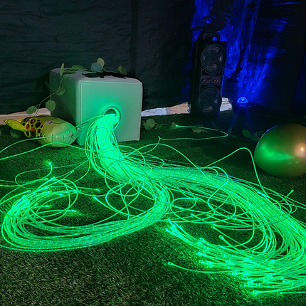 Fibre Optics Padded Seat & Surround + 16W Light Source + 100 x 150cm Tails