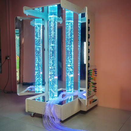 Portable Sensory Room – Mobile Sensory Environment with Bubble Tube and Fibre Optics