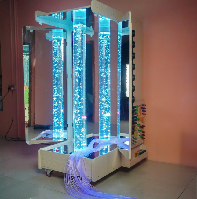 Portable Sensory Room – Mobile Sensory Environment with Bubble Tube and Fibre Optics