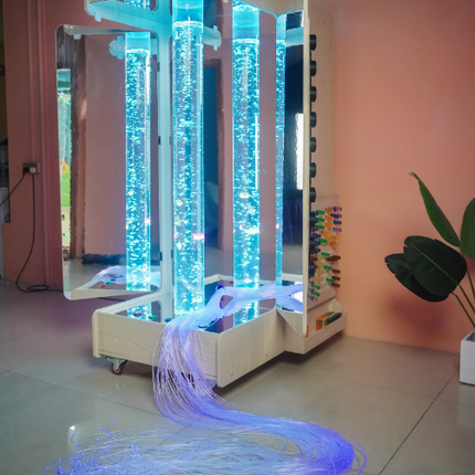 Portable Sensory Room – Mobile Sensory Environment with Bubble Tube and Fibre Optics