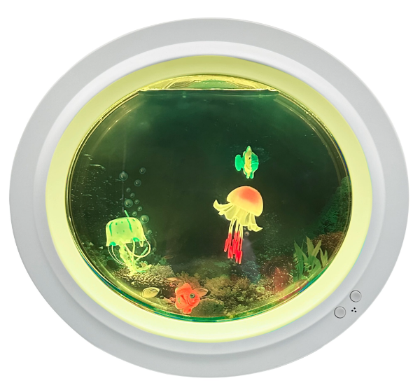 Round Jellyfish Aquarium Tank Remote Control USB or Battery Powered – 38cm