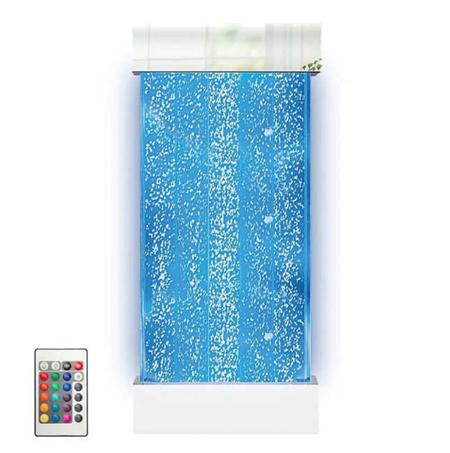 Wall Hanging Bubble Wall- 4ft (120cm) in Chrome + Wireless Remote Control Options