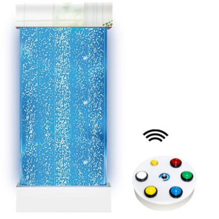 Wall Hanging Bubble Wall- 4ft (120cm) in Chrome + Wireless Remote Control Options