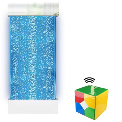 Wall Hanging Bubble Wall- 4ft (120cm) in Chrome + Wireless Remote Control Options