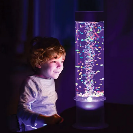 Sensory LED Bubble Bead Tube Light with Floating Balls - 60cm