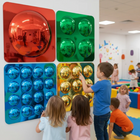 Coloured Assorted Convex Bubble Mirrors- Set of 4- 50cm | Sensory Mirror
