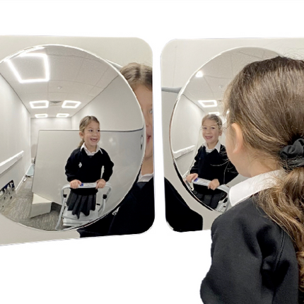 Large Bubble Convex Sensory Acrylic Mirrors- Set Of 2 | Sensory Mirror