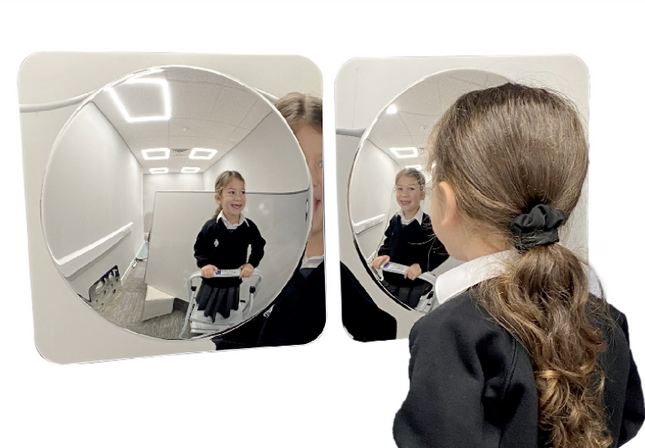 Large Bubble Convex Sensory Acrylic Mirrors- Set Of 2 | Sensory Mirror