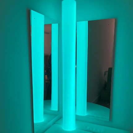Large Shatterproof Sensory Mirrors Corner - Set of 2 - 120 x 60 cm