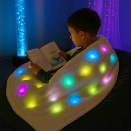 LED Light Up Sensory Cushion + Optional Blanket