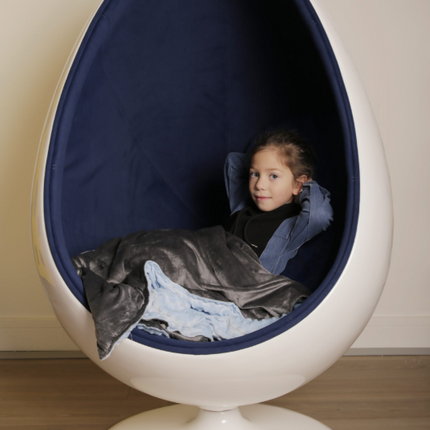 Retro Sensory Egg Pod Swivel Chair — Multiple Colours available