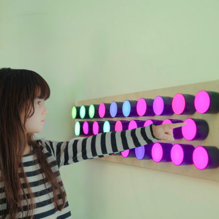 Rotating Colour Spectrum Light Panel – Wall-Mounted LED Sensory Light