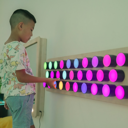 Rotating Colour Spectrum Light Panel – Wall-Mounted LED Sensory Light