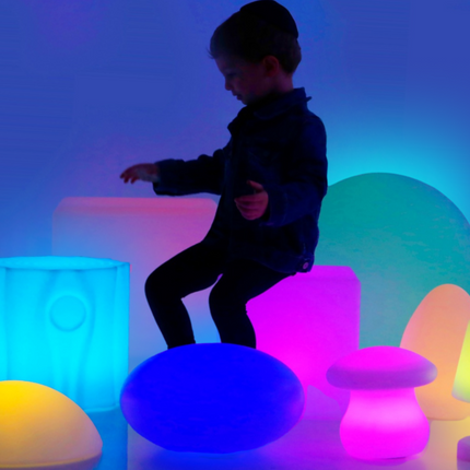 Sensory Light Up Pebbles Mood Light- Rechargeable