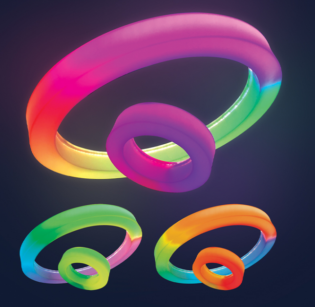 Colour Changing Sensory Ceiling Light — 100cm + 40cm Ceiling Ring Set