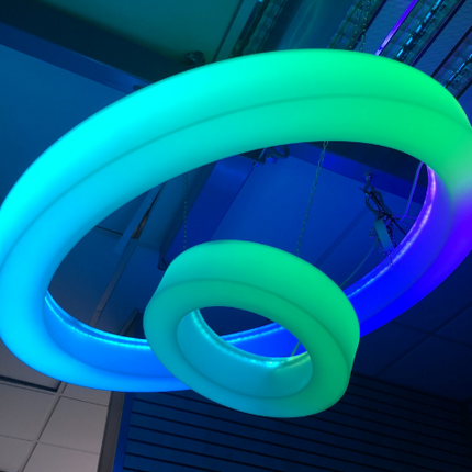 Colour Changing Sensory Ceiling Light — 100cm + 40cm Ceiling Ring Set