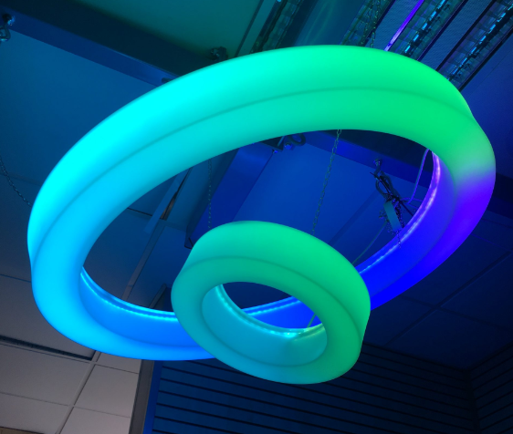 Colour Changing Sensory Ceiling Light — 100cm + 40cm Ceiling Ring Set
