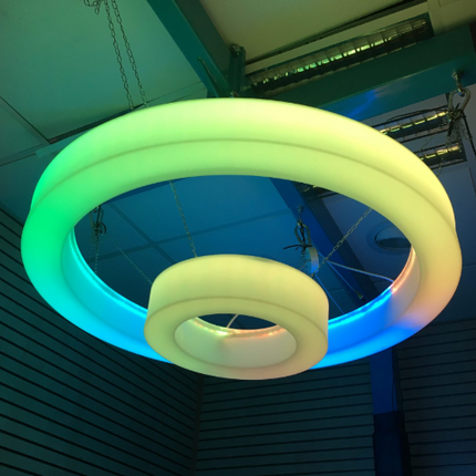 Colour Changing Sensory Ceiling Light — 100cm + 40cm Ceiling Ring Set