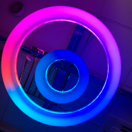 Colour Changing Sensory Ceiling Light — 100cm + 40cm Ceiling Ring Set