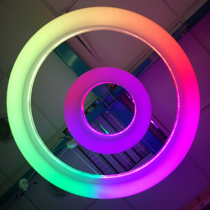 Colour Changing Sensory Ceiling Light — 100cm + 40cm Ceiling Ring Set