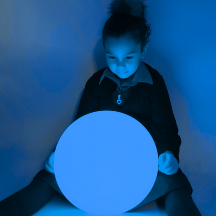 Round Sphere Colour Changing Sensory LED Mood Ball- Rechargeable-40cm/50cm Options