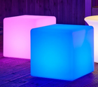 LED Colour Changing Cube Mood Light Seat Stool- Rechargeable- 30cm/40cm