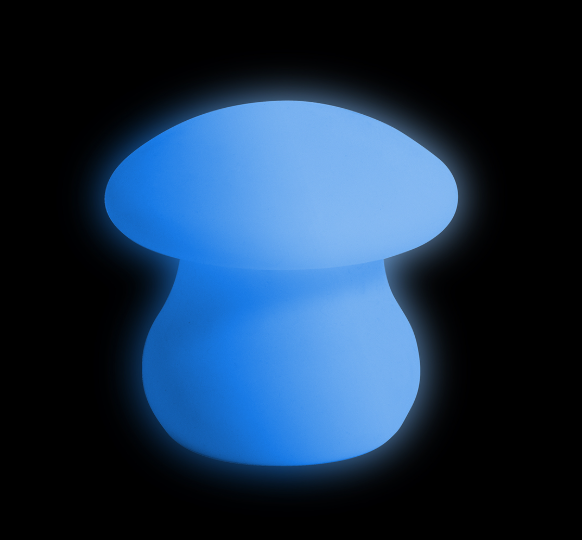 Sensory Colour Changing LED Mushroom- Rechargeable- 23cm