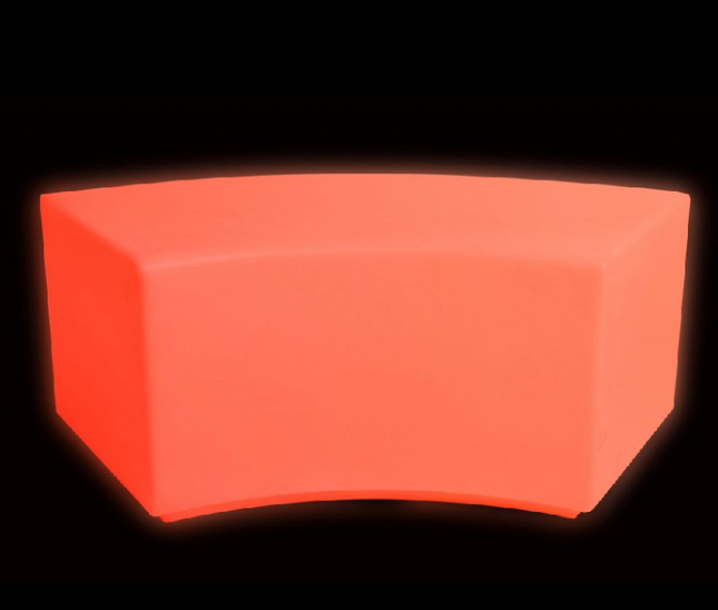 Light Up Curved Bench Sensory Colour Changing LED Mood Light- Rechargeable
