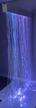 LED Sensory Fibre Curtain + Swing Wall Bracket- 50/100 Tails