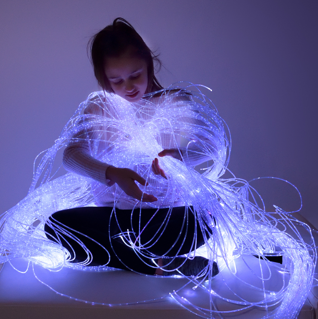45W Fibre Optic Light Source  & 200 x 150cm/200cm/300cm Optic Tails Options | Sensory Room | Visual