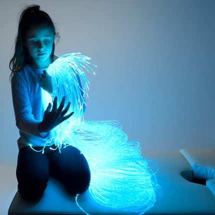 45W Fibre Optic Light Source  & 200 x 150cm/200cm/300cm Optic Tails Options | Sensory Room | Visual