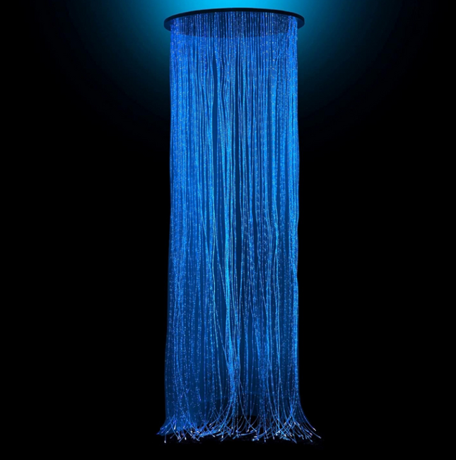 Fibre Optic Sensory Ceiling Ring Curtain- 150 Strands with 16W Light Source