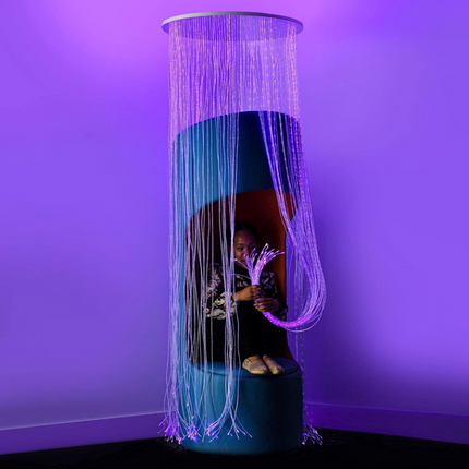 Fibre Optic Sensory Ceiling Ring Curtain- 150 Strands with 16W Light Source