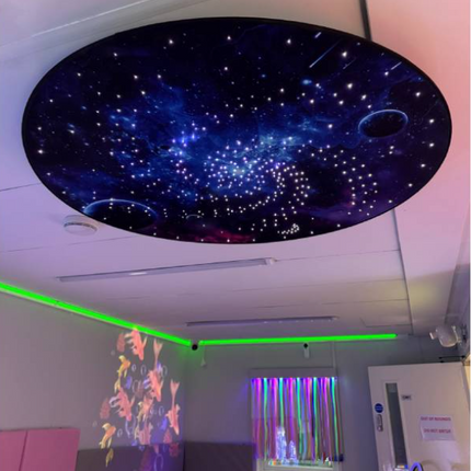 Fibre Optic Ceiling Display with 16W light source- 120cm