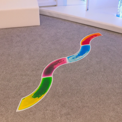 Sensory Liquid Curved Liquid Gel Floor Tiles – Pack of 4