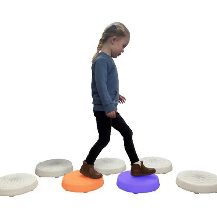 Light & Sound Sensory Stepping Stones - DoReMi & Farm Yard Interactive Floor Tiles – Set of 7