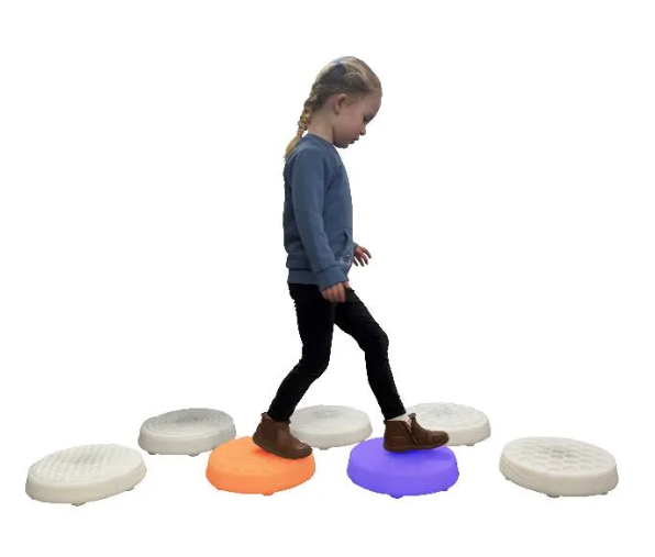 Light & Sound Sensory Stepping Stones - DoReMi & Farm Yard Interactive Floor Tiles – Set of 7
