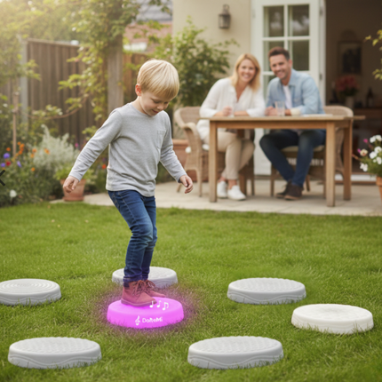 Light & Sound Sensory Stepping Stones - DoReMi & Farm Yard Interactive Floor Tiles – Set of 7
