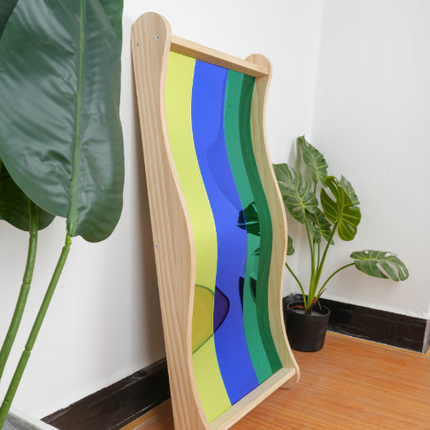 3 Colourful Acrylic Sensory Fun House Mirrors- 108cm x 62cm