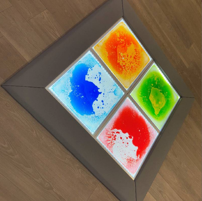 4 x Interactive Tiles Light Up Sensory Floor Tiles Set