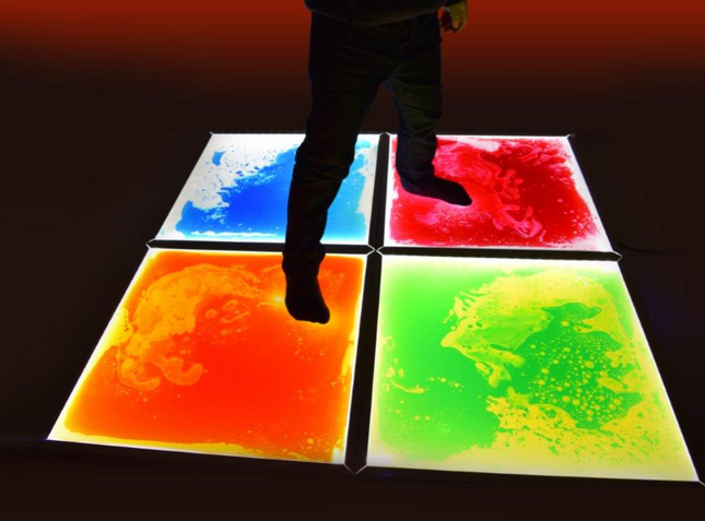 4 x Interactive Tiles Light Up Sensory Floor Tiles Set