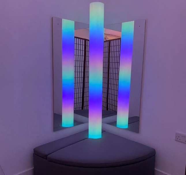 Large Shatterproof Ply Backed Acrylic Sensory Mirrors- Set of 2 - 95 x 120cm
