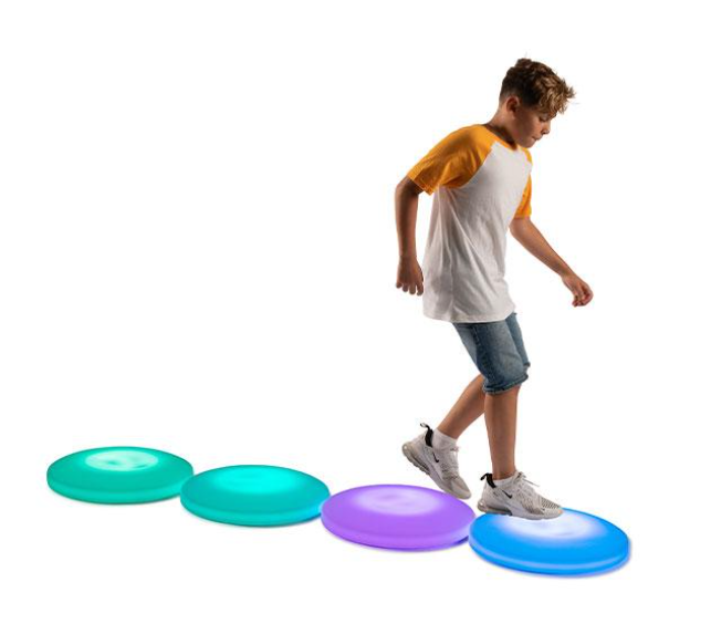 Light Up Sensory Liquid Floor Tile Interactive & Rechargeable – 50cm