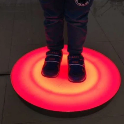 Light Up Round Sensory Floor Tile Interactive LED Touch Sensitive – 30cm or 50cm