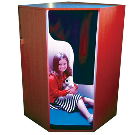 Wooden Padded Sensory Den with LED Mood Lighting