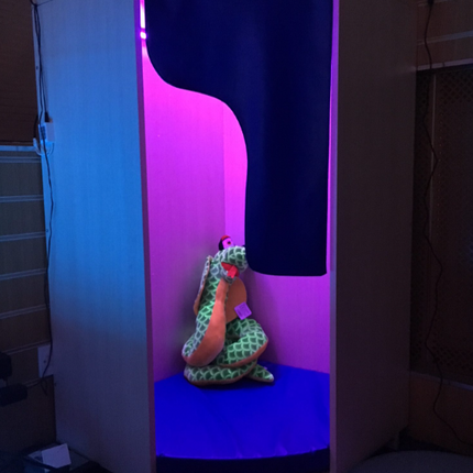 Wooden Padded Sensory Den with LED Mood Lighting