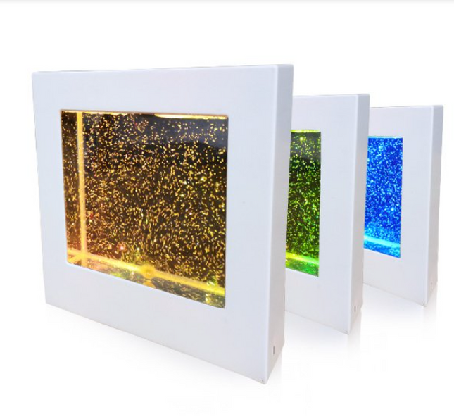 Sensory Colour Changing Glitter Square- 22cm x 22cm - Rechargeable